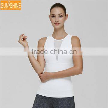 Solid Sports Women Fitness Yoga Bras Clothing Athletic Workout Tank Top