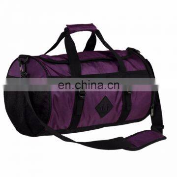 Custom fashion high quality sports duffel and folding travel sport bag with ball holder