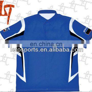 Top quality custom cheap price V neck long sleeve mens motor jersey