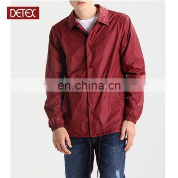 Waterproof Polyester Casual Red Running Man Jacket