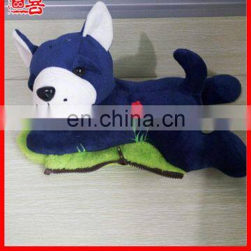 Novelty winter hand warmer custom plush animal rechargeable hot water bag plush dog electric hot water bag