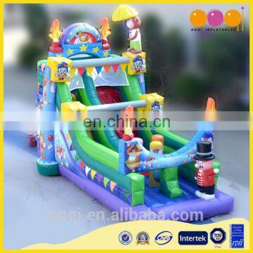 AOQI giant much fun hard-wearing quality festive circus inflatable slide for promotion