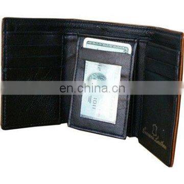 HMB-714A LEATHER TRIFOLD WALLET QUALITY MEN PURSE