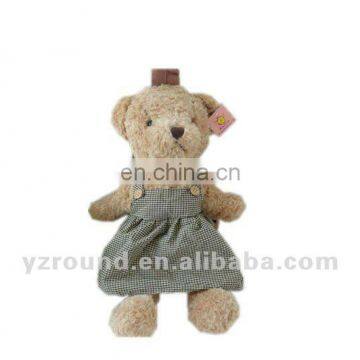 Plush teddy bear bag for baby