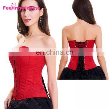 High Quality Slimming Red Women Overbust Punishment Thermal Waist Corset