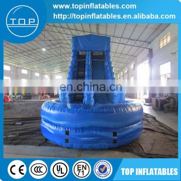 Funny inflatable water park gaint blue marble water slide