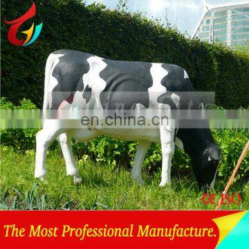 Garden Deco Fiberglass Life Size Cow