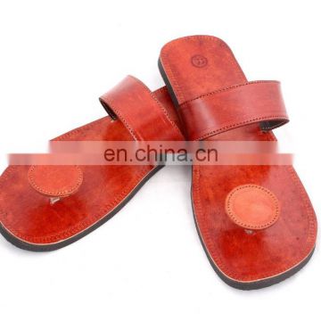 RH11MEN LEATHER MOROCCAN STYLE HANDMADE SANDAL SLIPPER INDIAN TOE STRAP