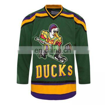 The Green Might Ducks Movie Hockey Shirts BOMBAY#66