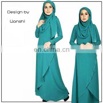 New Model Wholesale Islamic Clothing Latest Design Women Jubah Abaya in Dubai photo-5