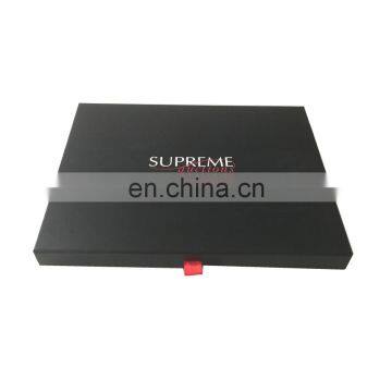 Made in Shenzhen competitive price foldable custom black gift paper box 32*23*5cm