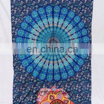 Indian Hippie Wall Hanging Mandala Tapestry ikat Throw Ethnic Bedspread online sale at competitive price 2015