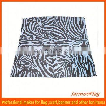 black multifunctional leopard print square bandana