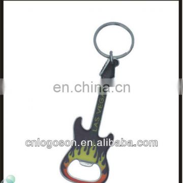 Fashion guitar keychain bottle opener