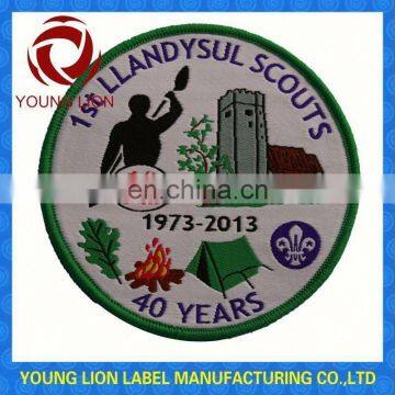 2015 high quality OEM sport clothind woven badge