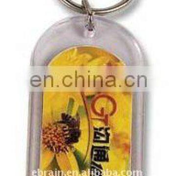 Promotional Gift Personalized Photo 12 sizes Plastic Keychain