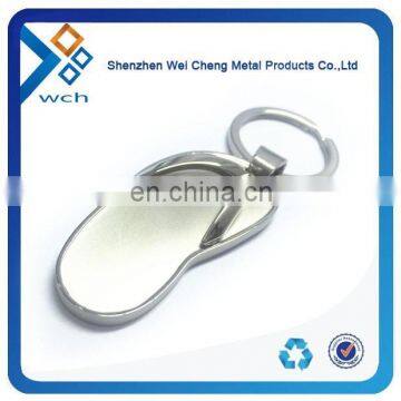 OEM promotioncustom metal slippers shape keychain