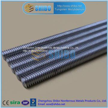 Factory Direct Supply Molybdenum Threaded Rod, Moly Thread Rod