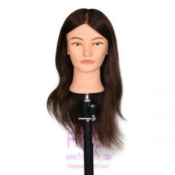 Training Head, Hairdressing Tools.human Hair Training Head photo-4