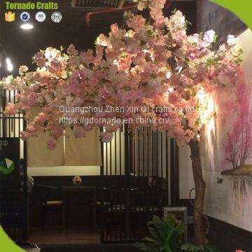 Wedding Pink 200 Cm Height Wood Material Artificial Cherry Blossom Tree photo-3