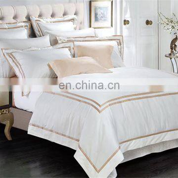 Home Hotel Bed Sheet Bedding Royal Comforter Set Cotton Queen Size Golden Bed Sheet Bedding Sets photo-2