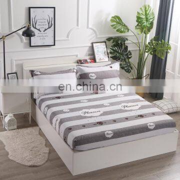 2020 Comfort Knit Polyester Flat Fitted Sheet Patterned Counterpane Mattress Pad Cover Protector With Lace From China photo-7