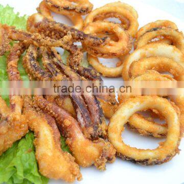 varies of frozen aquatic products karaage squid ring