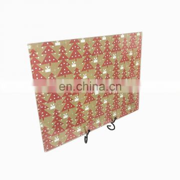 Customized Clear Coating Picture Glass Cutting Board