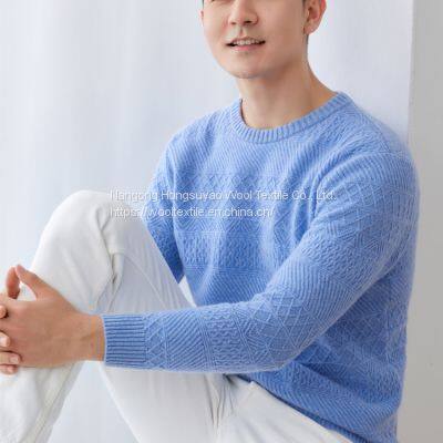 Fashion Knitted Pullover Cashmere Sweater Men Casual Sweater for Sale photo-3