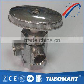 Chrome-plating 3 way kitchen angle valve for South America market