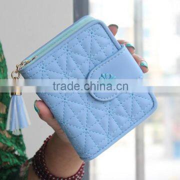 Multicolor Pink Blue Blck Fashional de Ultimos Moda ID Card Bank Card Holder Wallet Cartera Para Dama photo-4