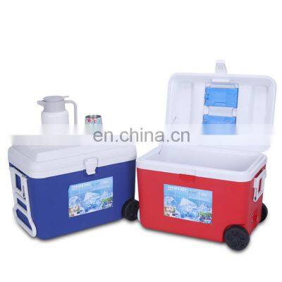 Portable 50 L  Insulated hard cooler box with cutsom logo and custom color