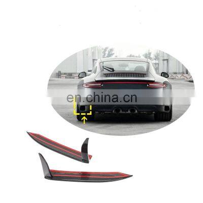 Reliable Real Aftermarket Carbon Fiber Rear Bumper Splitter for Porsche 911 Carrera GTS 3.0T 2017