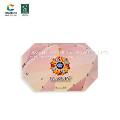 Diy Eyeshadow Palette Phone Custom Empty Magnetic Makeup Folding Cardboard Container Packaging Box Anylady Eye Shadow Palette photo-2
