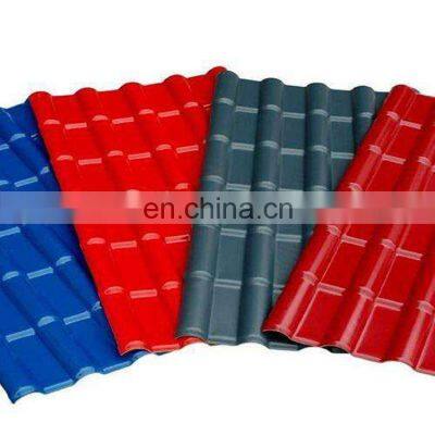 Fire-resistant and waterproof roof building materials Spanish design ASA synthetic resin plastic PVC roof tiles