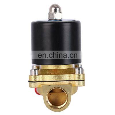 2W200-20 DC12/24V Normally Closed Type Direct Acting AC36/110/220/380V Electric Brass Solenoid Valve Price For Water