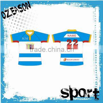 high quality club rugby jersey with OEM service and cheap price