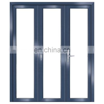 Design aluminum exterior patio screen bi folding doors cheap soundproof interior bathroom glass folding door