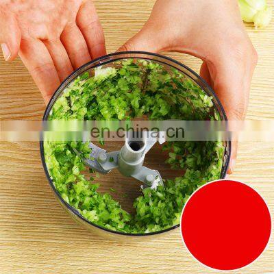 Quick Home Mini Grade Plastic Masher Fruit Blender Manual Vegetable Garlic Food Processor Chopper photo-2