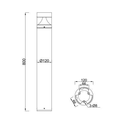 Round Led Bollard DLW-LED-042 photo-4