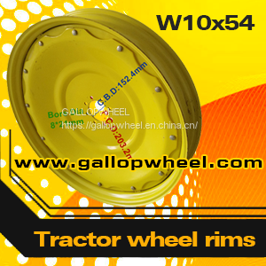 Steel Agricultural Tractor Wheel Rims W10x54 for 11.2-54 Tires