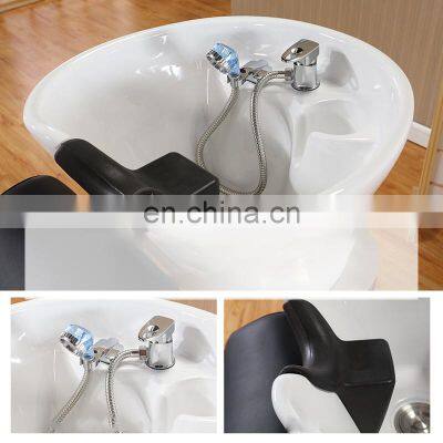 Shampoo Bed Barber Shop Special Shampoo Bed Deep Ceramic Basin Half Lying Flush Bed photo-5