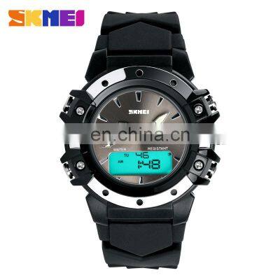 SKMEI 0821 Women Quartz+Digital Chronograph Auto Date Alarm Day Date Digital Sports Watch