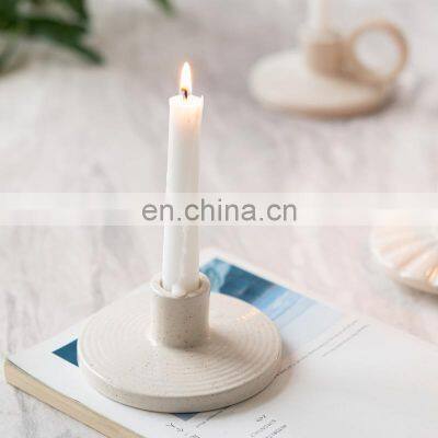 Wholesale Cheap Products Nordic INS Creative Home Decor Candle Jars Ceramic Candle Holder photo-3