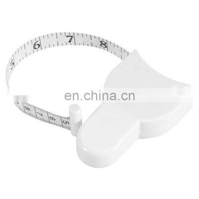 Cheap 150cm White Retractable Fitness Fat Caliper Measuring Ruler Body BMI Calculator Measure Tape