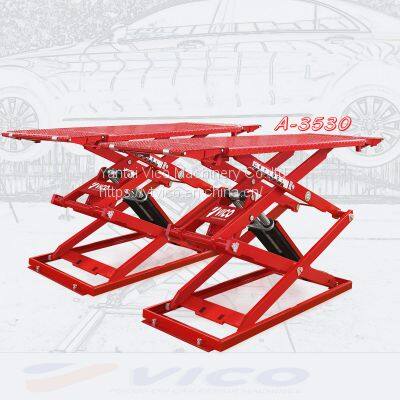 VICO On Ground Install / Ultra Thin Scissor Car Lift for sale # V-JSXB-A-3530