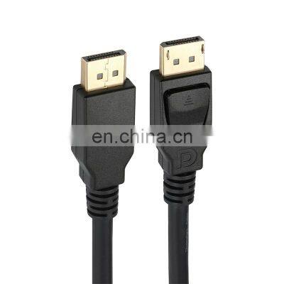 Gold-Plated DisplayPort to DisplayPort Cable DP to DP Male to Male Cable Supports 4K@60Hz, 2K@144Hz