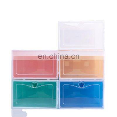 Transparent Foldable Plastic Small Clear Nike Acrylic Shoe Storage Box Sneaker Boxes