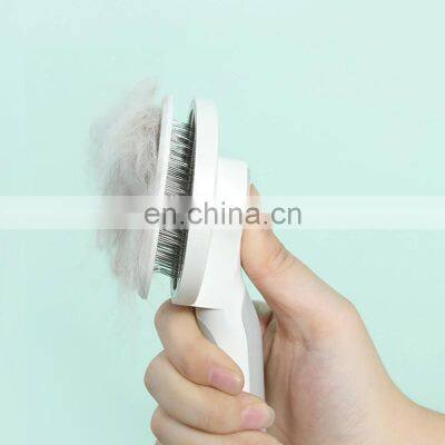 Self Cleaning Slicker Brush for Dog and Cat Removes Undercoat Tangled Hair Massages Particle Pet Comb