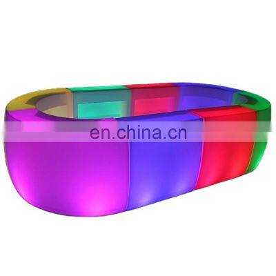 events party nightclub LED Bar Round Table illuminated Bar Furniture Bright Light LED Bar Counter